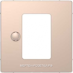 Merten D-Life Терморегулятор теплого пола сенсорный (шампань металл)